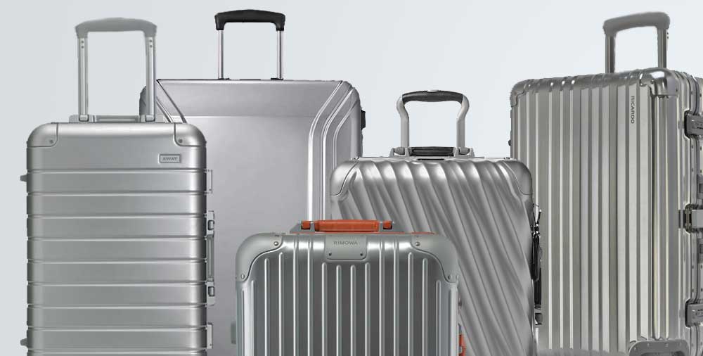Classic Trunk Large Aluminum Suitcase, Silver
